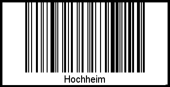 Barcode-Grafik von Hochheim