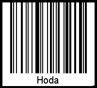 Hoda als Barcode und QR-Code