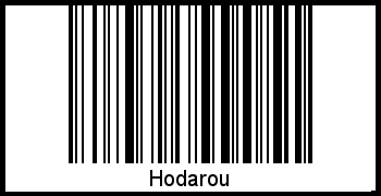 Der Voname Hodarou als Barcode und QR-Code