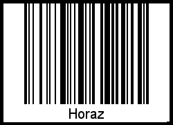 Barcode des Vornamen Horaz