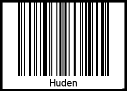 Huden als Barcode und QR-Code