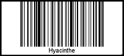 Der Voname Hyacinthe als Barcode und QR-Code