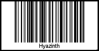 Hyazinth als Barcode und QR-Code