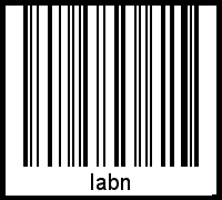 Der Voname Iabn als Barcode und QR-Code