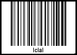 Der Voname Iclal als Barcode und QR-Code