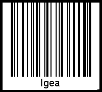 Interpretation von Igea als Barcode