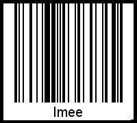 Imee als Barcode und QR-Code