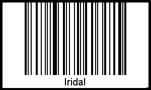 Interpretation von Iridal als Barcode