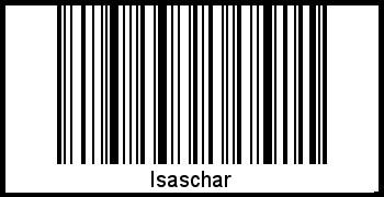 Barcode des Vornamen Isaschar