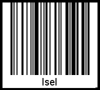 Isel als Barcode und QR-Code