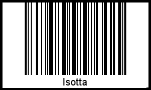 Barcode-Foto von Isotta