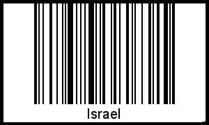 Interpretation von Israel als Barcode