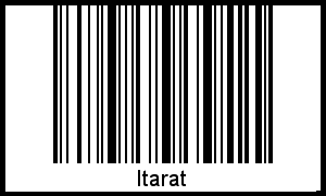 Barcode des Vornamen Itarat