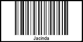 Interpretation von Jacinda als Barcode