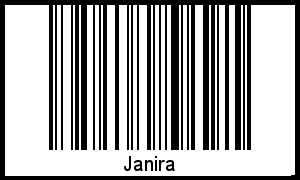 Barcode des Vornamen Janira