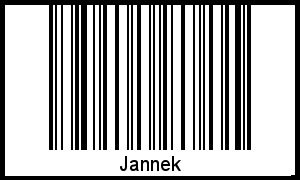 Interpretation von Jannek als Barcode