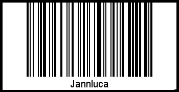 Barcode des Vornamen Jannluca