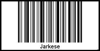 Der Voname Jarkese als Barcode und QR-Code