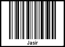 Jasir als Barcode und QR-Code