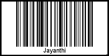 Jayanthi als Barcode und QR-Code