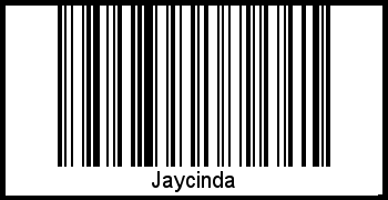 Barcode des Vornamen Jaycinda