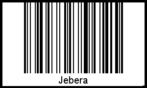 Jebera als Barcode und QR-Code