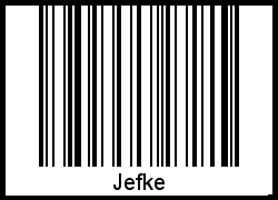 Interpretation von Jefke als Barcode