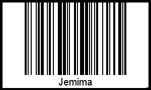 Jemima als Barcode und QR-Code