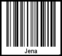 Interpretation von Jena als Barcode