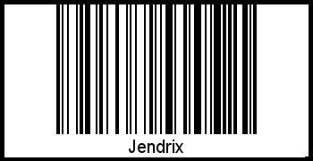 Barcode des Vornamen Jendrix