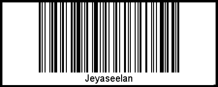 Jeyaseelan als Barcode und QR-Code