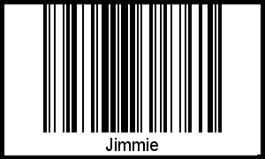 Barcode des Vornamen Jimmie