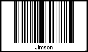 Jimson als Barcode und QR-Code