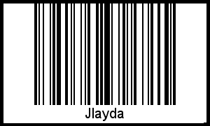 Barcode des Vornamen Jlayda