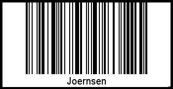 Interpretation von Joernsen als Barcode