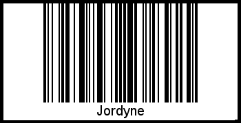 Interpretation von Jordyne als Barcode