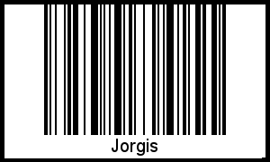 Jorgis als Barcode und QR-Code