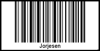 Interpretation von Jorjesen als Barcode