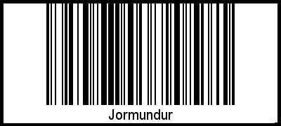 Barcode des Vornamen Jormundur