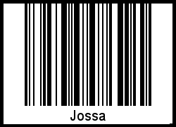 Barcode des Vornamen Jossa