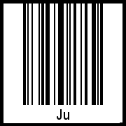 Barcode-Grafik von Ju