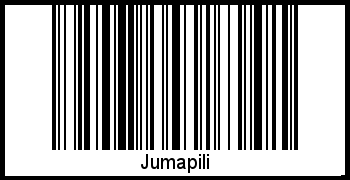 Der Voname Jumapili als Barcode und QR-Code