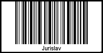 Barcode des Vornamen Jurislav