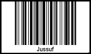 Interpretation von Jussuf als Barcode