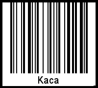 Kaca als Barcode und QR-Code