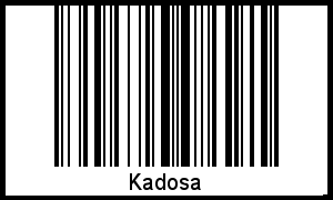 Der Voname Kadosa als Barcode und QR-Code