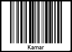 Kamar als Barcode und QR-Code