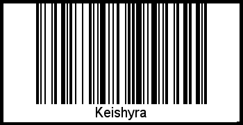 Der Voname Keishyra als Barcode und QR-Code