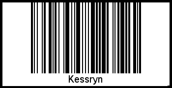 Der Voname Kessryn als Barcode und QR-Code