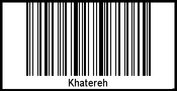 Interpretation von Khatereh als Barcode